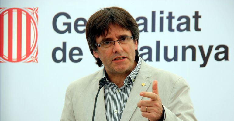 El presidente de la Generalitat, Carles Puigdemont.