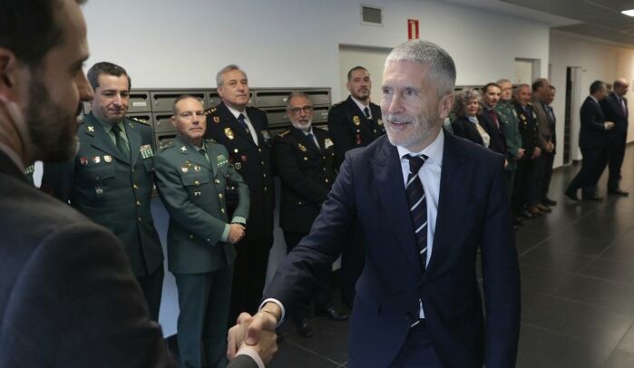 Marlaska en su visita hoy a Algeciras