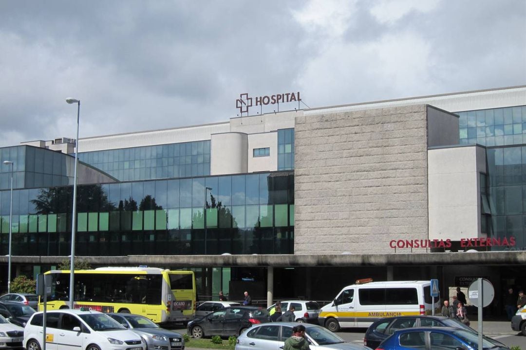 Vista exterior del Hospital Clínico de Santiago de Compostela