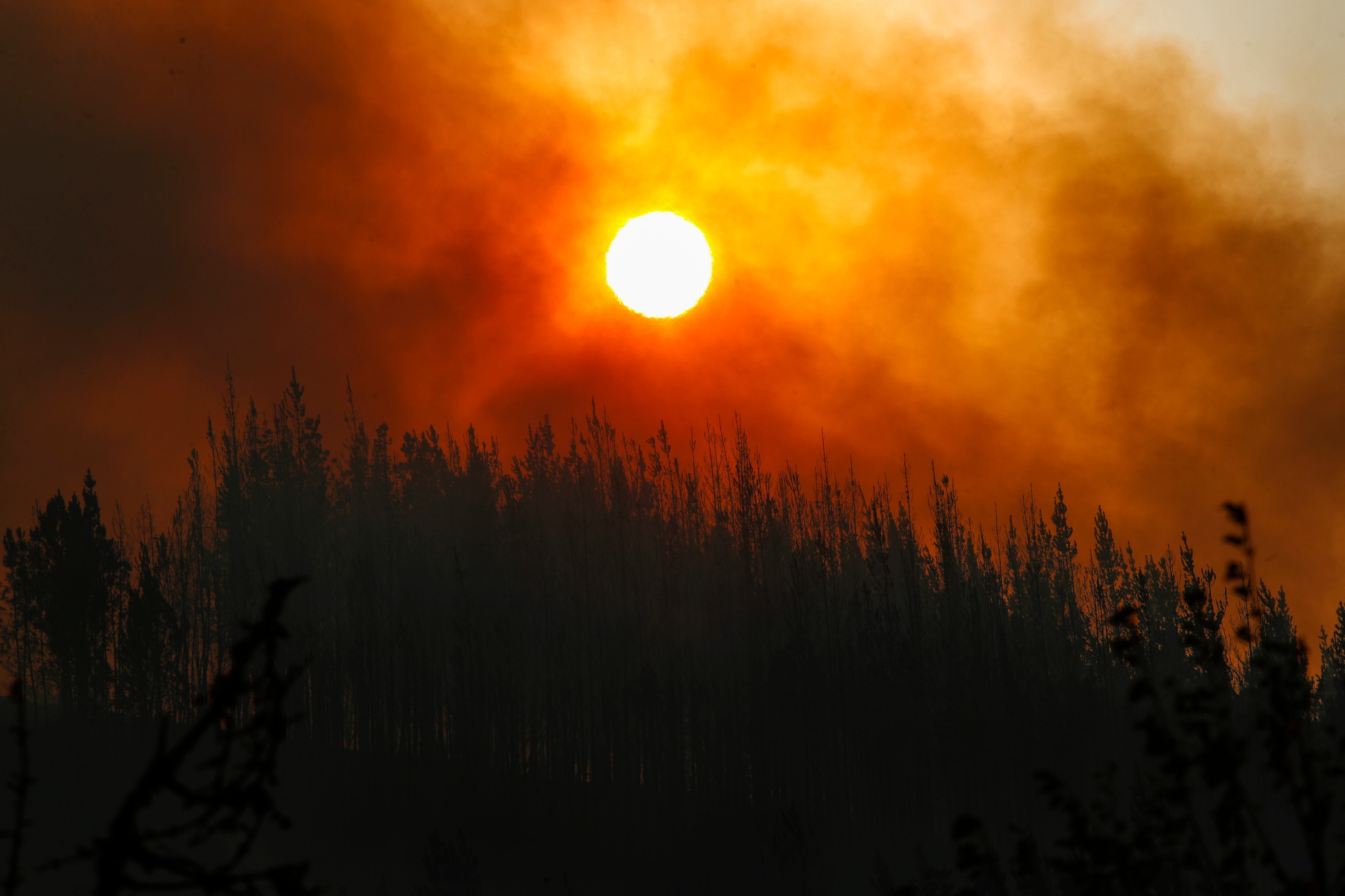 QUIROGA (LUGO), 25/08/2025.- La Xunta de Galicia ha activado este lunes la situación 2 de emergencia por el incendio originado en A Pobra do Brollón, en la provincia de Lugo, cuyas llamas llegan ahora al municipio de Quiroga. EFE/Eliseo Trigo
