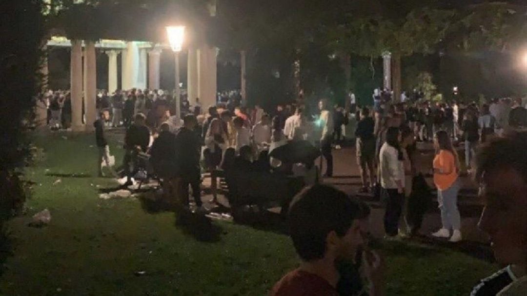 Botellón en el parque de Doña Casilda en una imagen de archivo