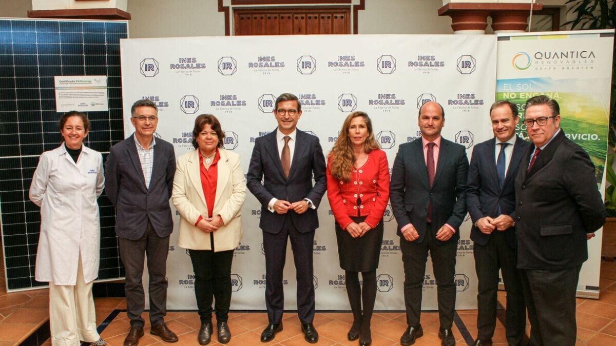 Presentación de la instalación fotovoltaica en Inés Rosales con la presencia del consejero Jorge Paradela