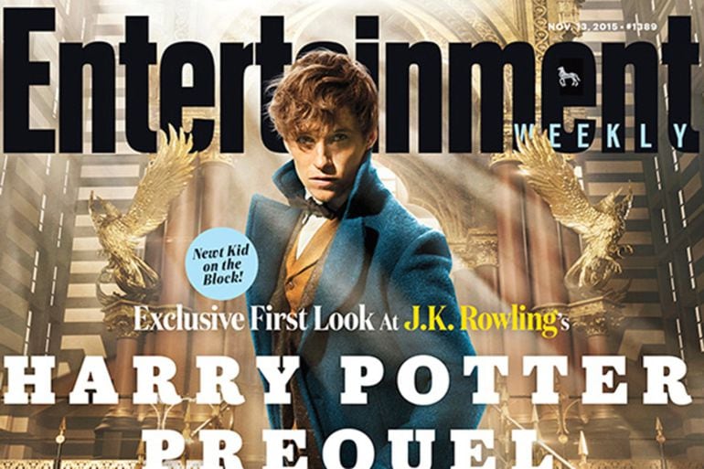 Imagen del actor Eddie Redmayne caracterizado como Newt Scamander, nuevo protagonista. 