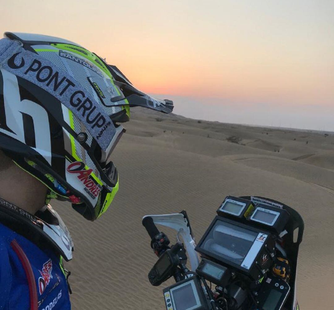 El piloto de Guijuelo, en el Dakar 2020.