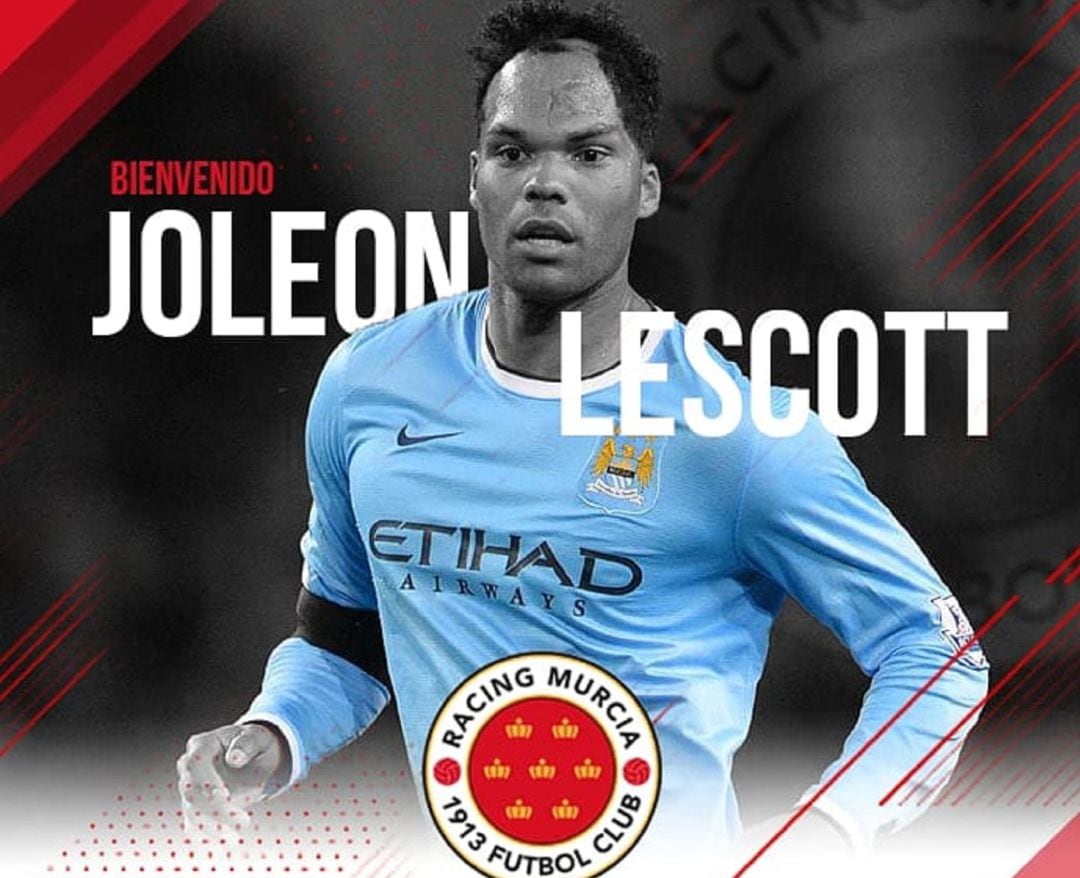 Lescott jugará el partido de Copa del Rey con el Racing Murcia