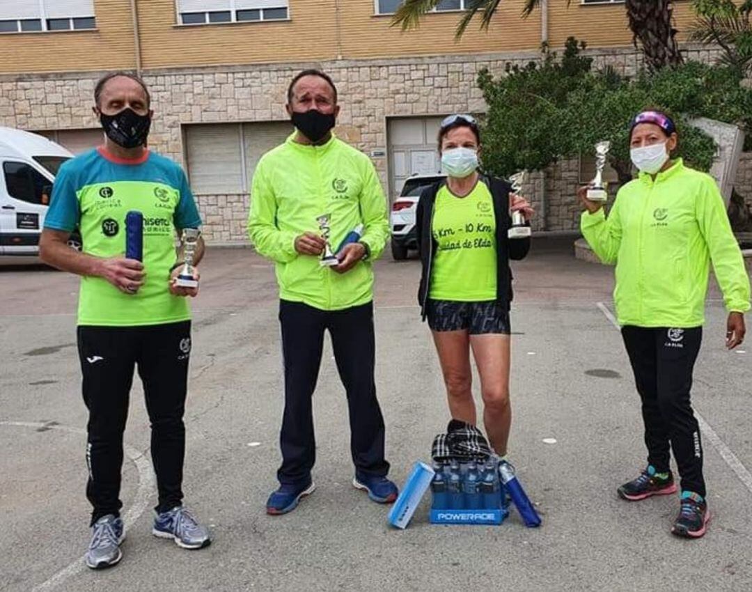 Rubén Andrés, José Ferris, Paqui Tárraga y Ana Badillo subieron al podio en El Campello