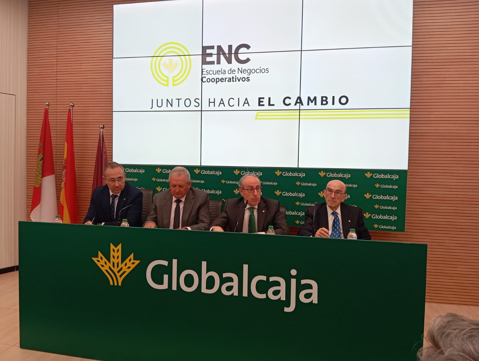 Imagen de la rueda de prensa este lunes en Globalcaja