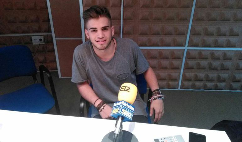 Pablo Moreno, en los estudios de Radio Puertollano Cadena SER