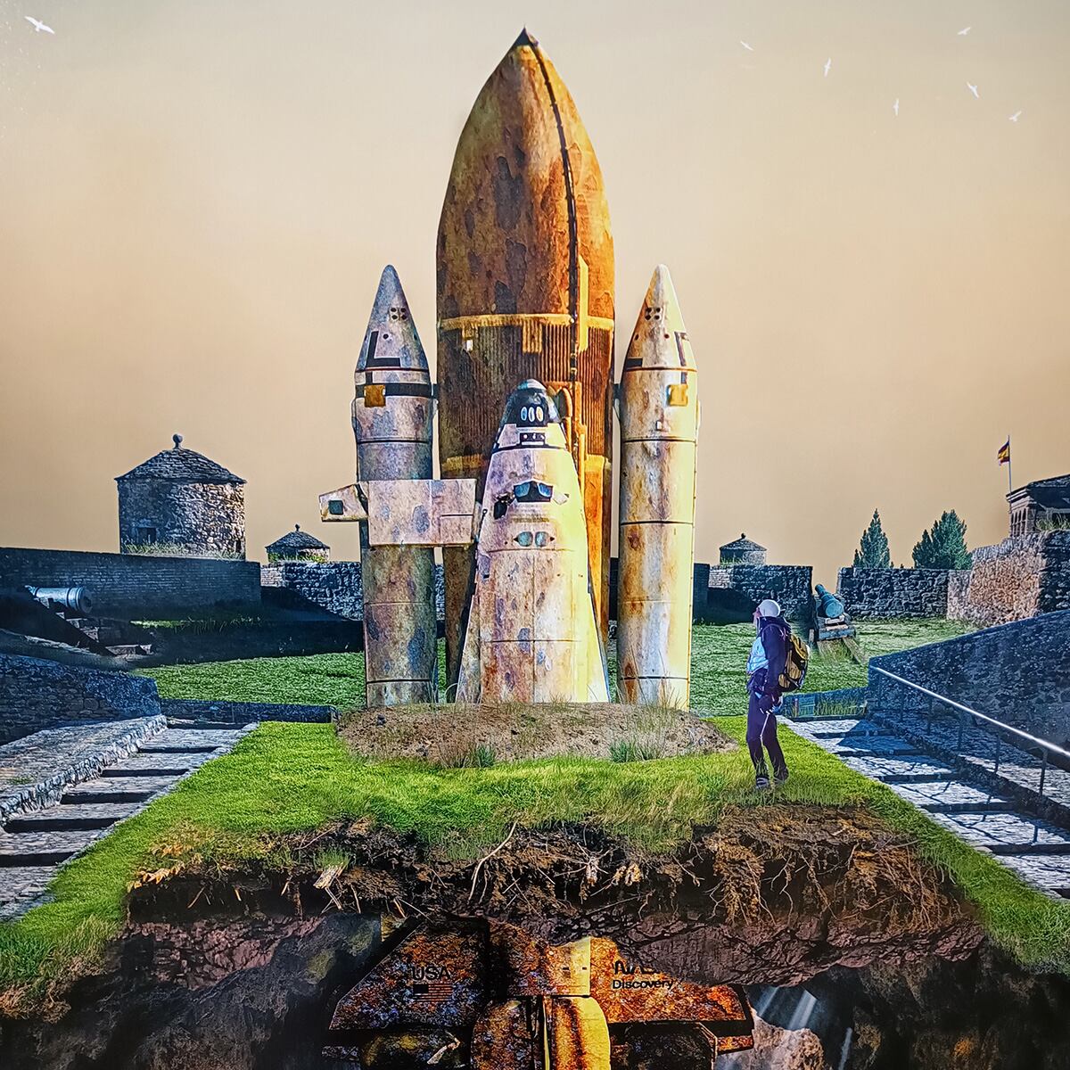 Una de las imágenes creadas para la exposición "Imaginar lo que se ve", en la Ciudadela de Jaca