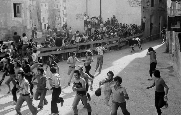 Fiestas de la vaquilla en Cuenca en 1974.