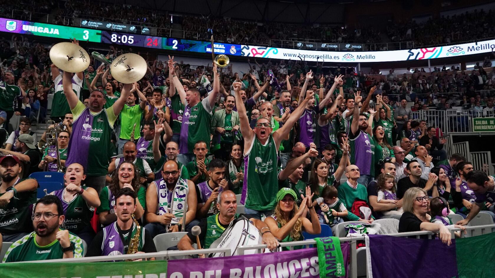 Los aficionados volverán a llenar el Martín Carpena para el partido del domingo ante el Baskonia