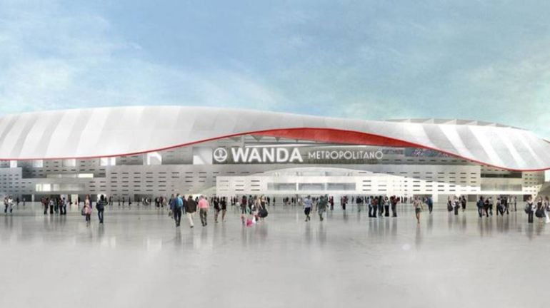 Imagen de cómo quedará el nuevo estadio del Atlético de Madrid