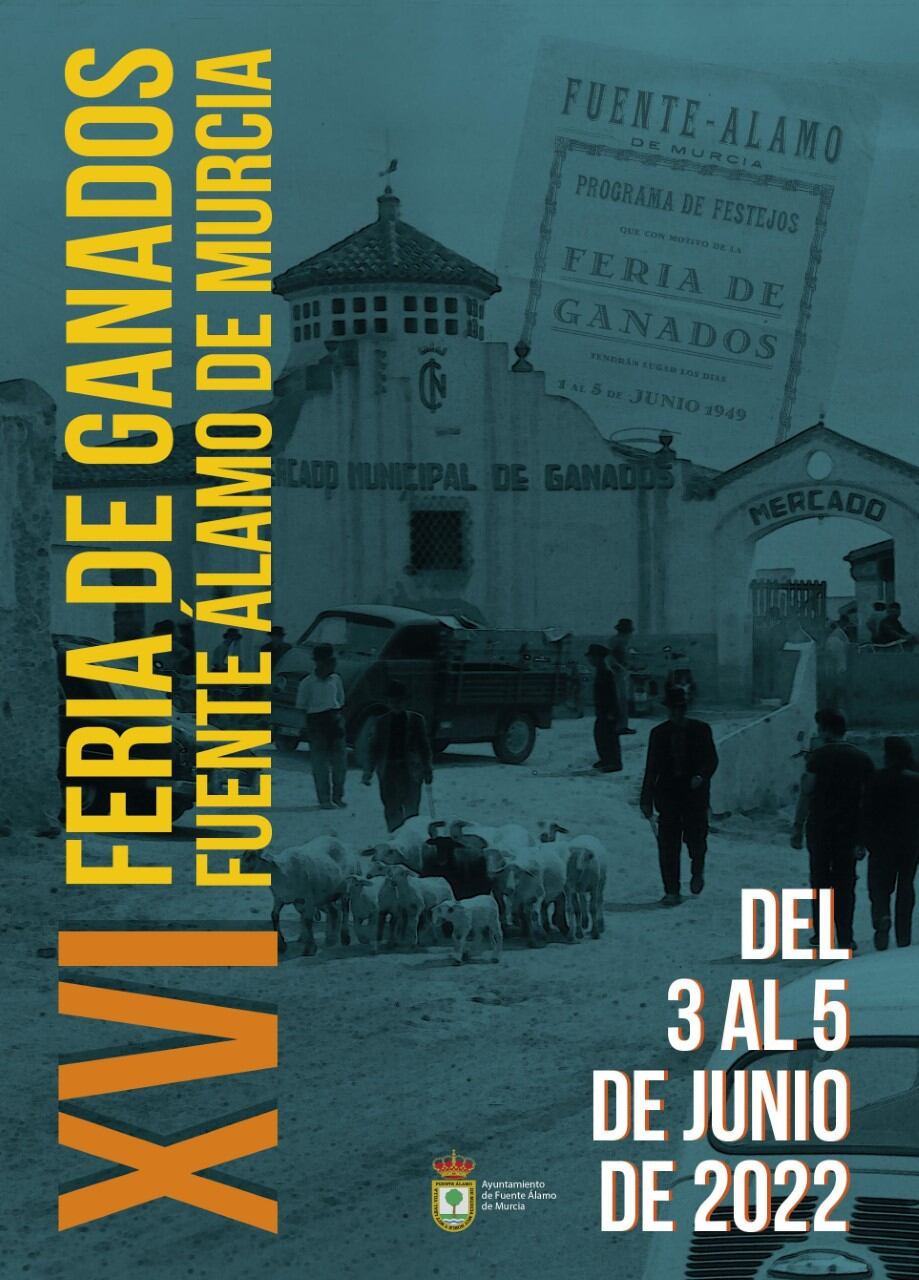 Cartel de la Feria de Ganado de Fuente Álamo