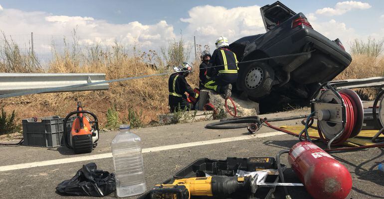 Accidente de tráfico en la M-115