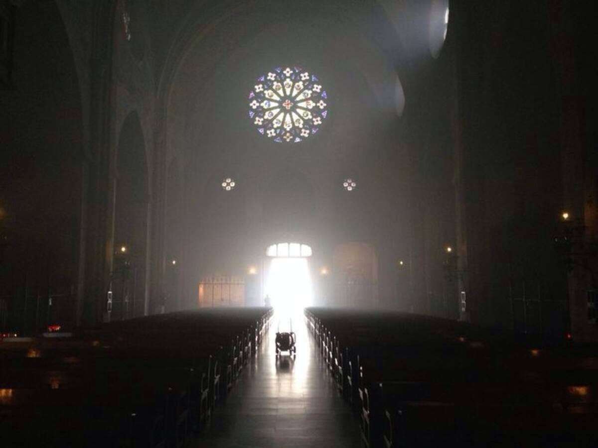 Incendi intencionat a la basílica de Vilafranca