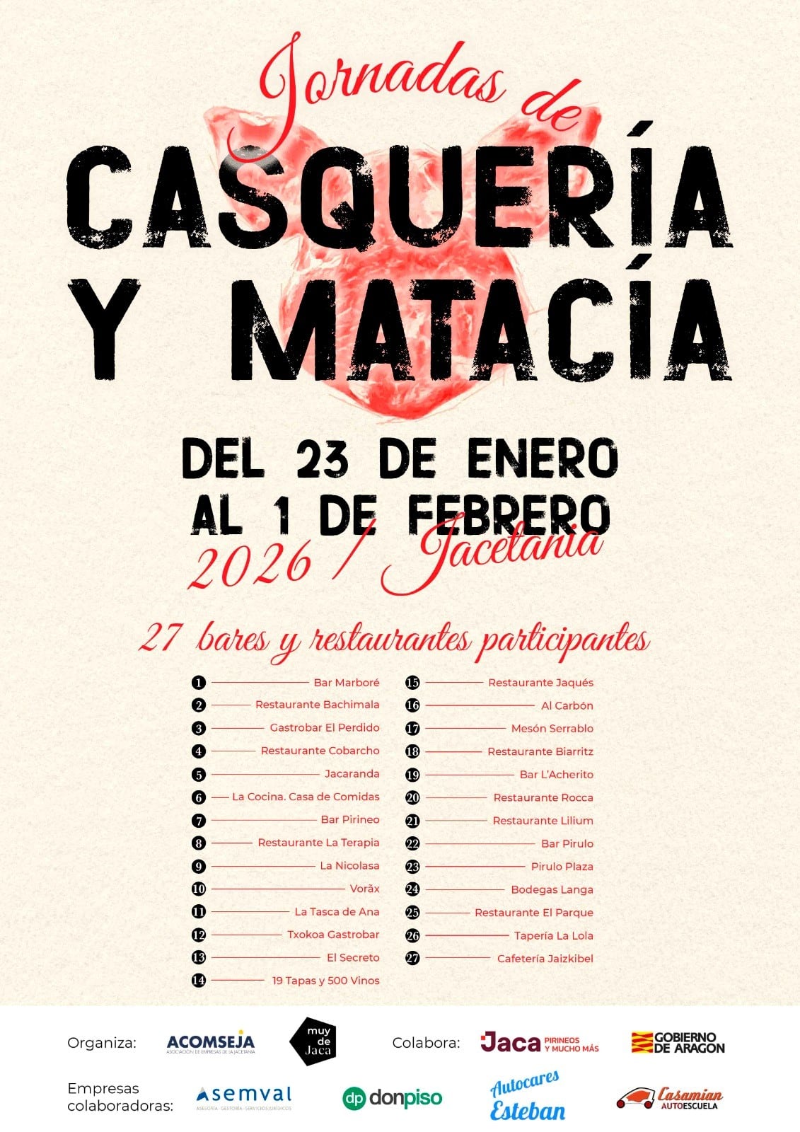 Unas jornadas con propuestas gastronómicas de casquería