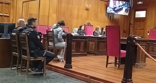 Imagen del juicio en la mañana de ayer.