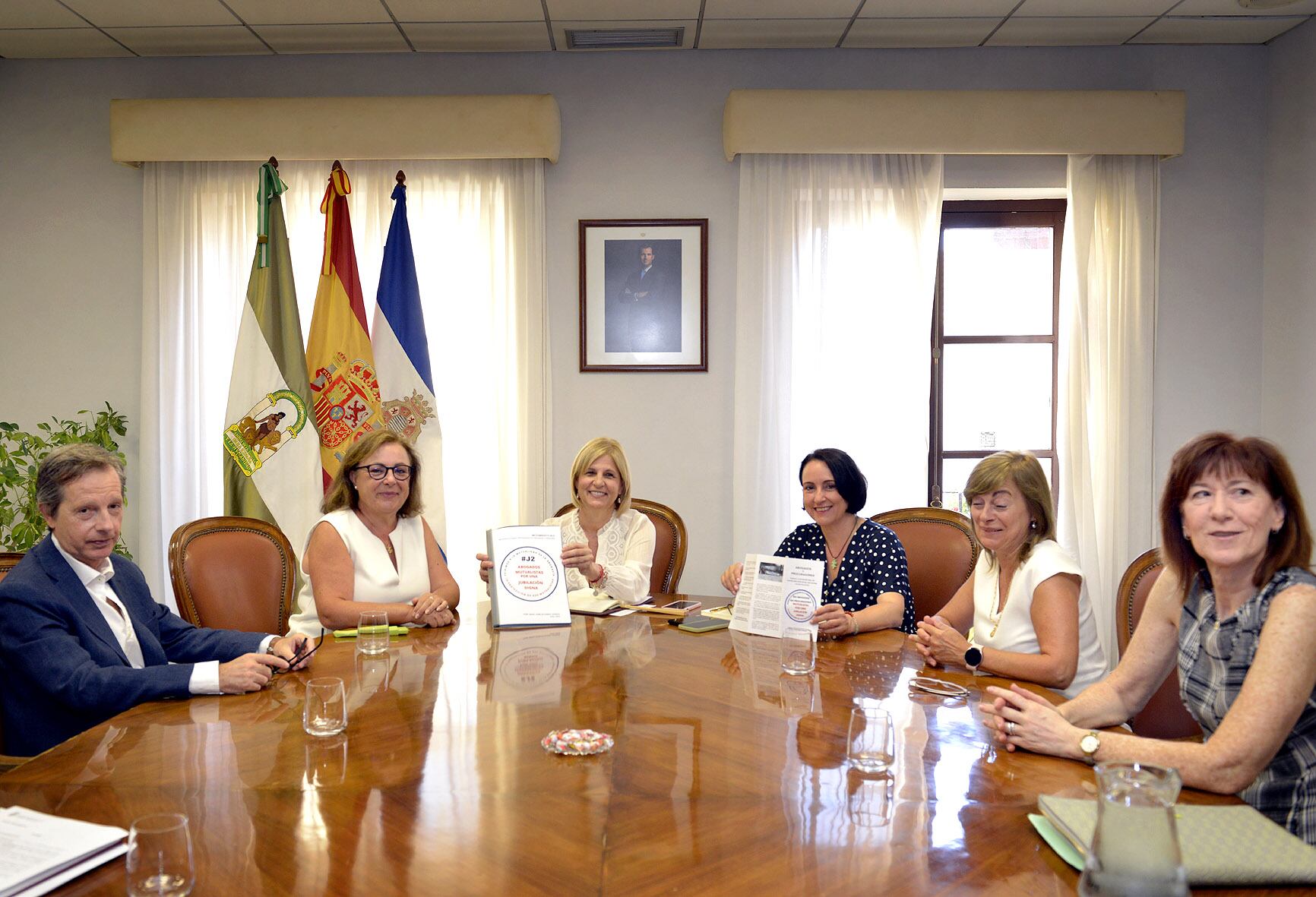 Momento de la reunión en el Ayuntamiento de Jerez