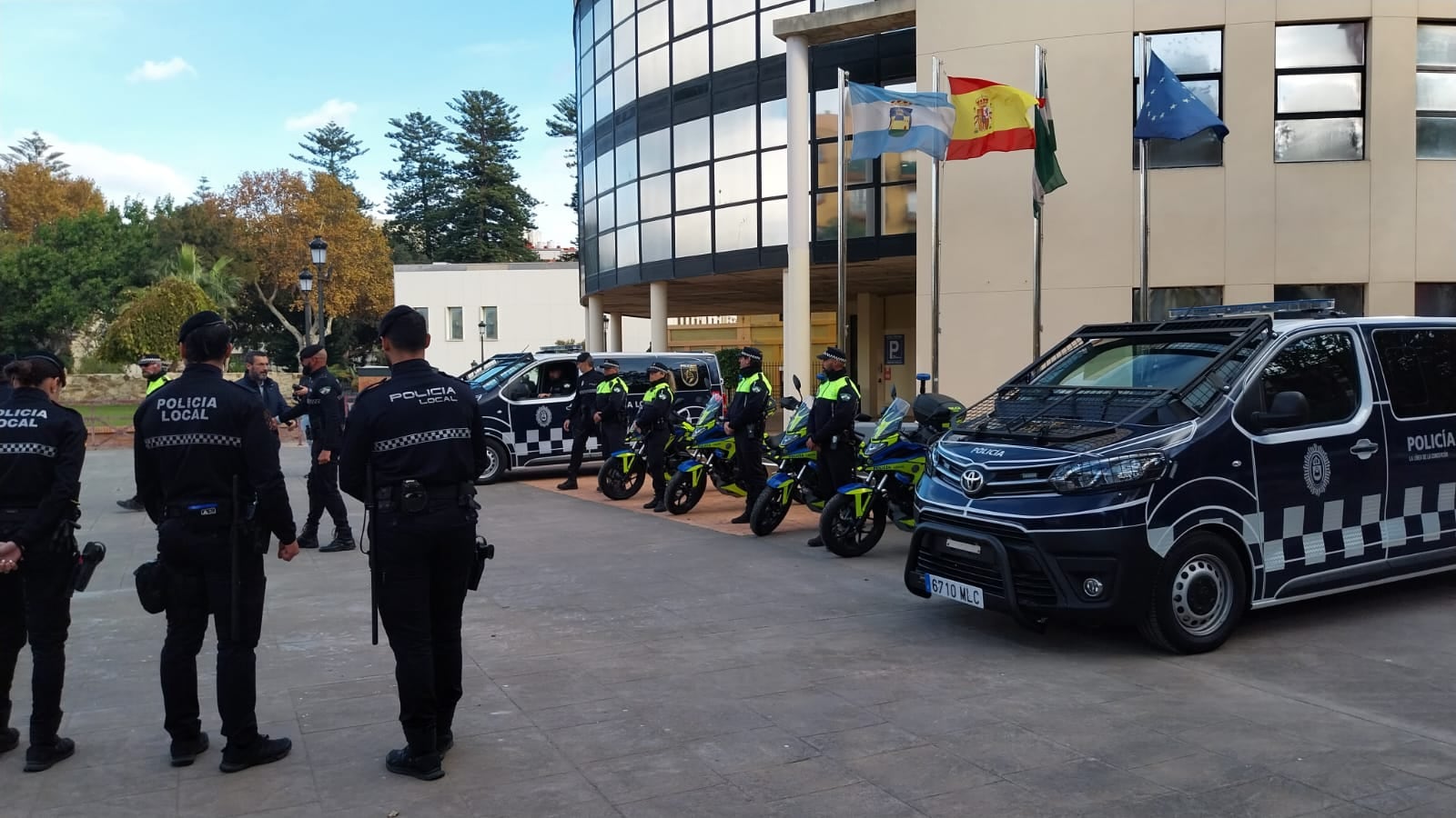 Agentes de Policía Local en La Línea