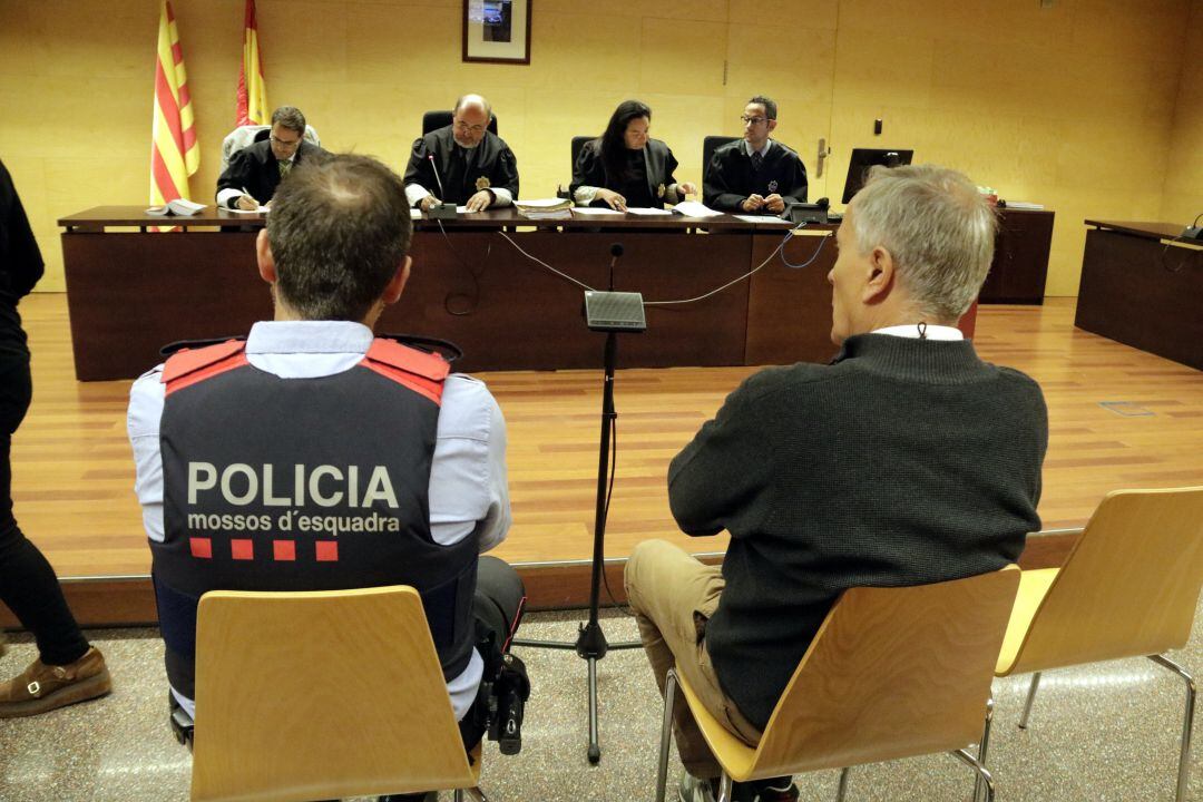 L'acusat Josep Costa a l'Audiència de Girona el dia del judici