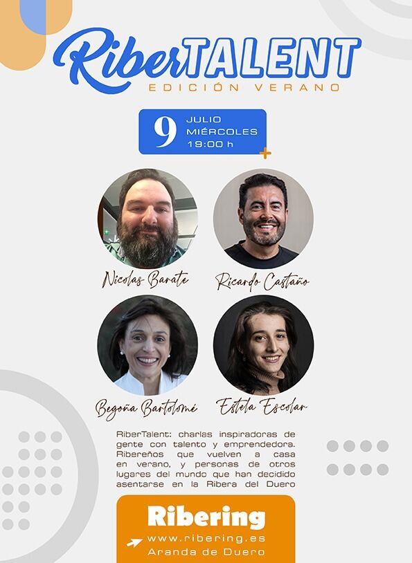 Cartel de Ribertalent con sus participantes