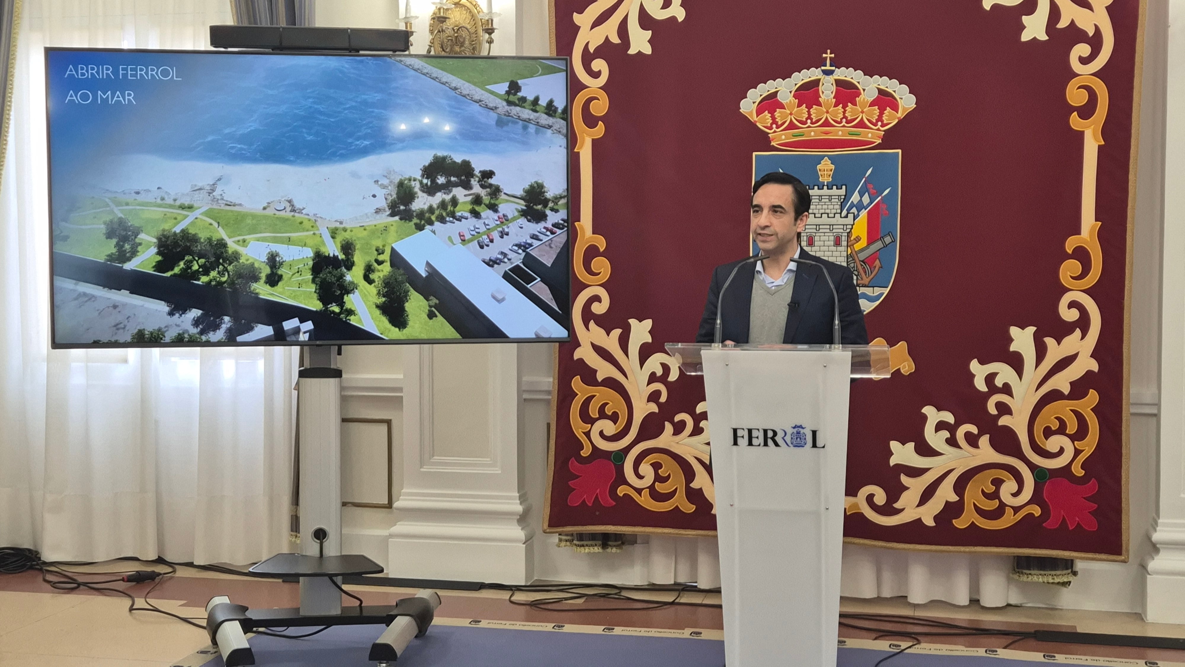 José Manuel Rey Varela ha detallado las actuaciones a realizar en Caranza (foto: Concello de Ferrol)