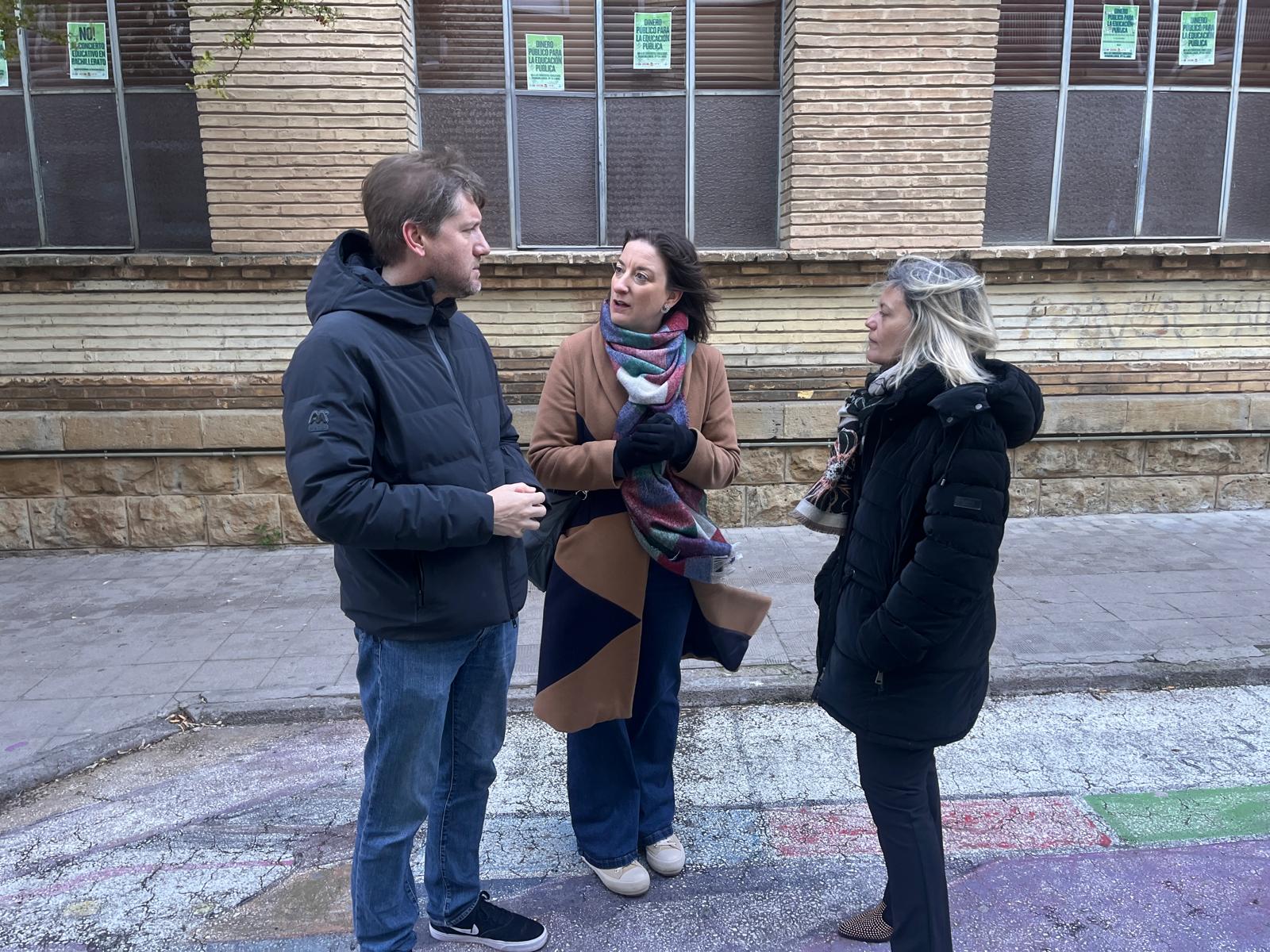 María Rodrigo junto a Marcel Iglesias y Begoña Nasarre