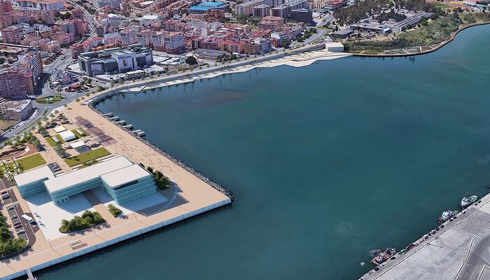 Recreación del proyecto del Lago Marítimo de Algeciras