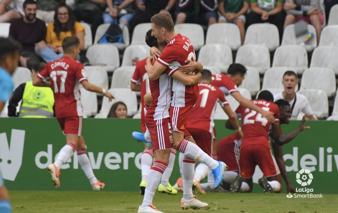 La celebración del 1-1. 