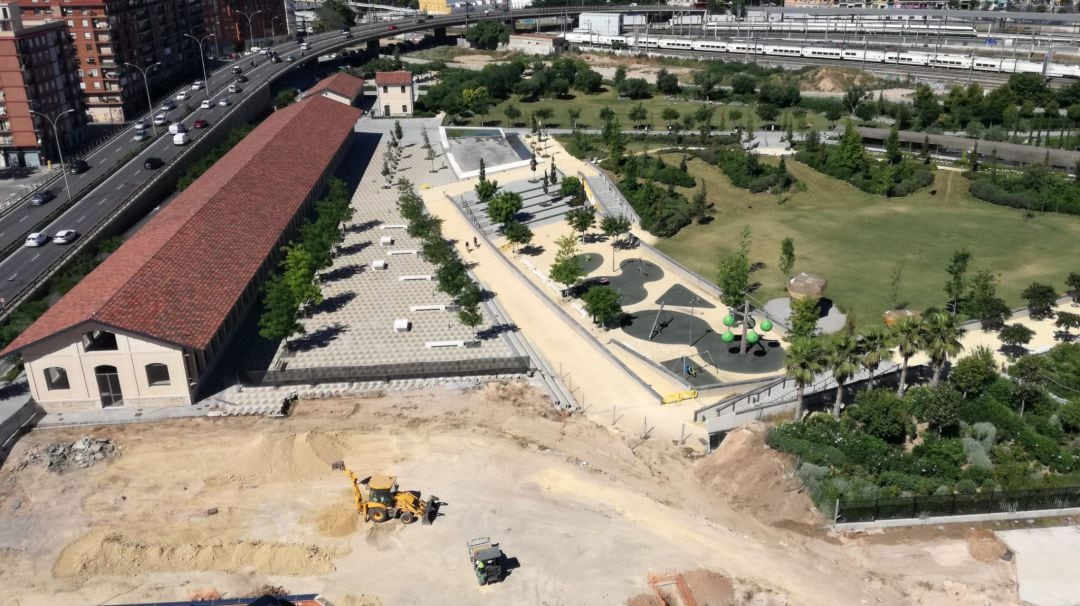 Obras en el Parque Central