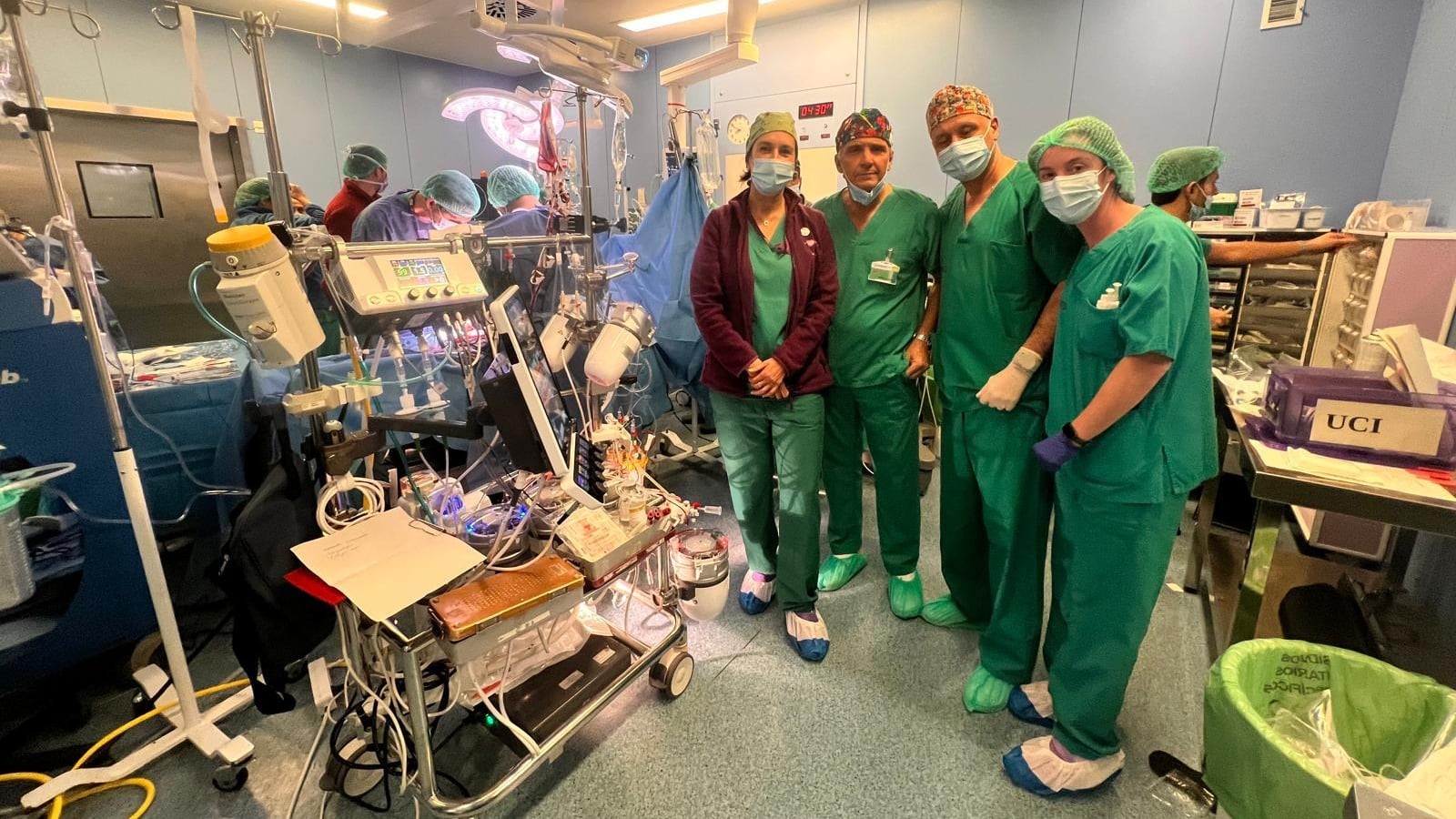 La operación ha sido posible gracias a la incorporación de un sistema portátil de circulación extracorpórea