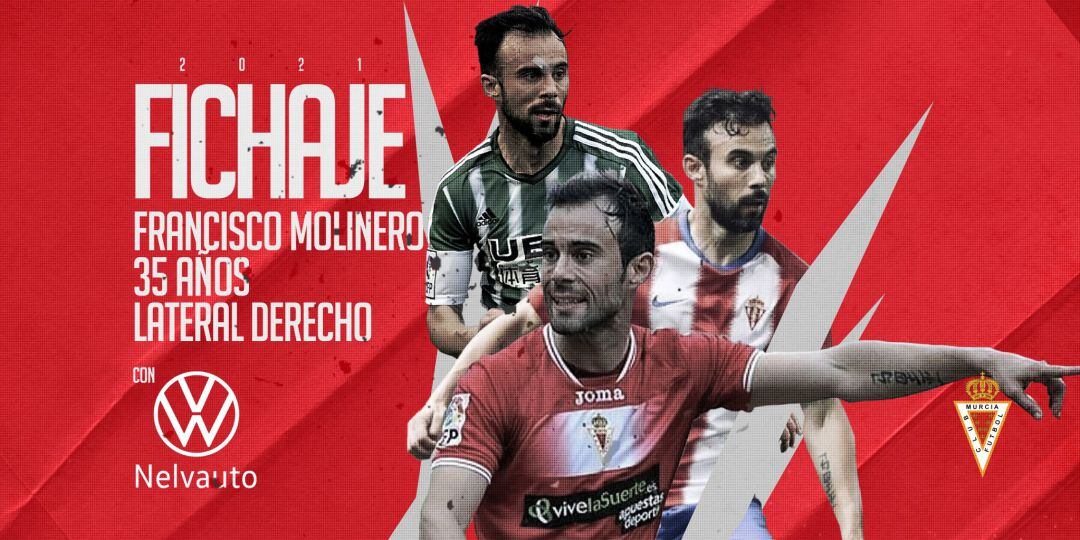 Molinero vuelve al Murcia