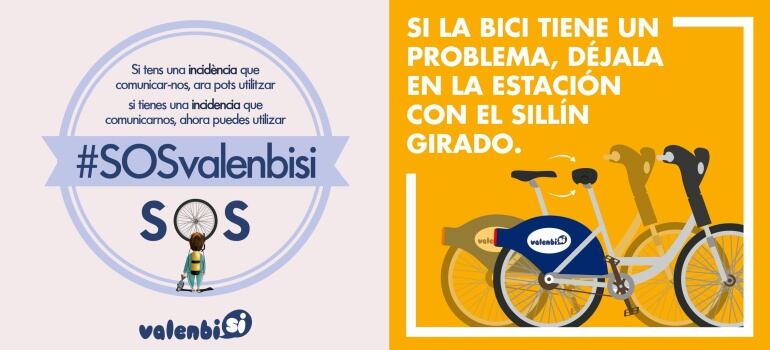 Imágenes de la campaña que ha lanzado la empresa municipal de alquiler de bicicletas