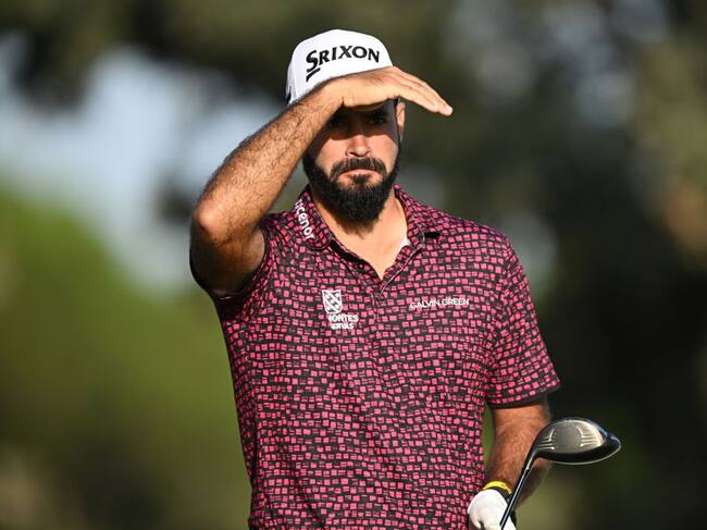 MADRID, SPAIN - OCTOBER 07: Santiago Tarrio of Spain looks on at the 12th tee during Day Two of the acciona Open de Espana presented by Madrid at Club de Campo Villa de Madrid on October 07, 2022 in Madrid, Spain. (Photo by Stuart Franklin/Getty Images)