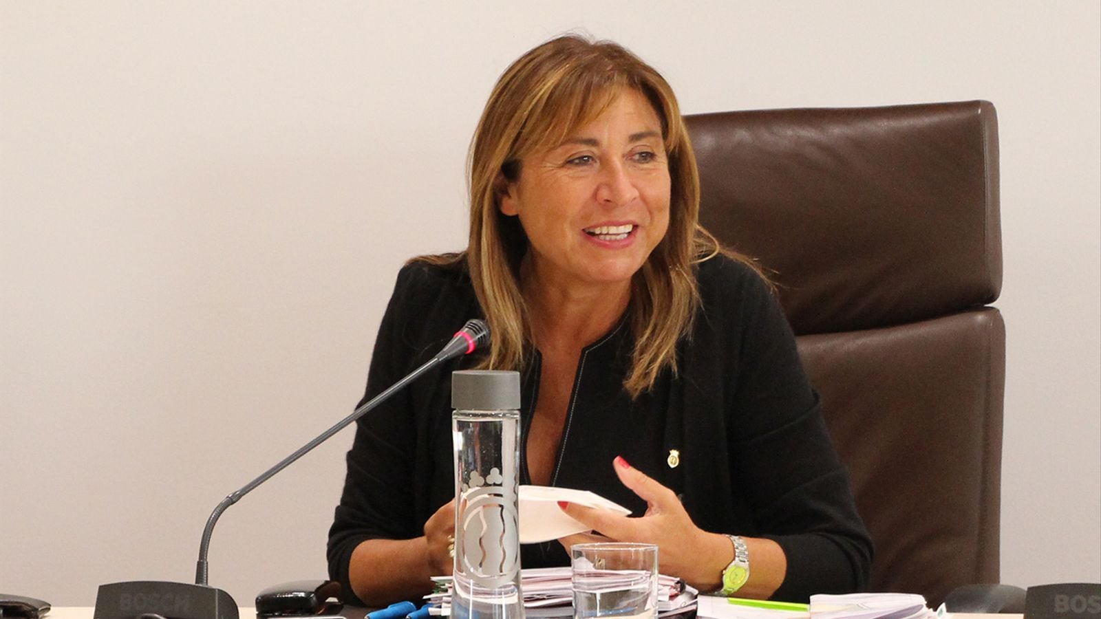 La cònsol major d'Andorra la Vella, Conxita Marsol.