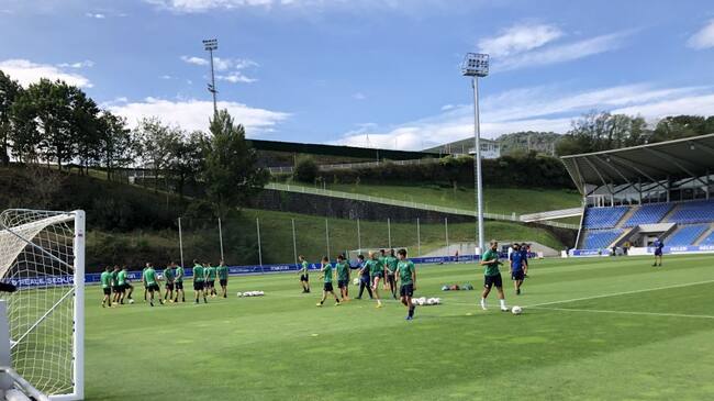 Entrenamiento de la Real Sociedad abierto en Zubieta