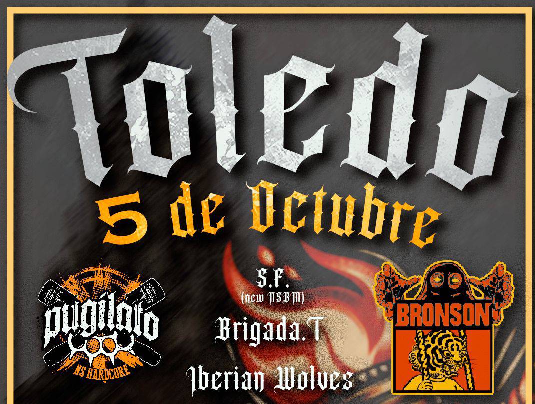 Cartel del concierto con grupos ultras programado en Toledo