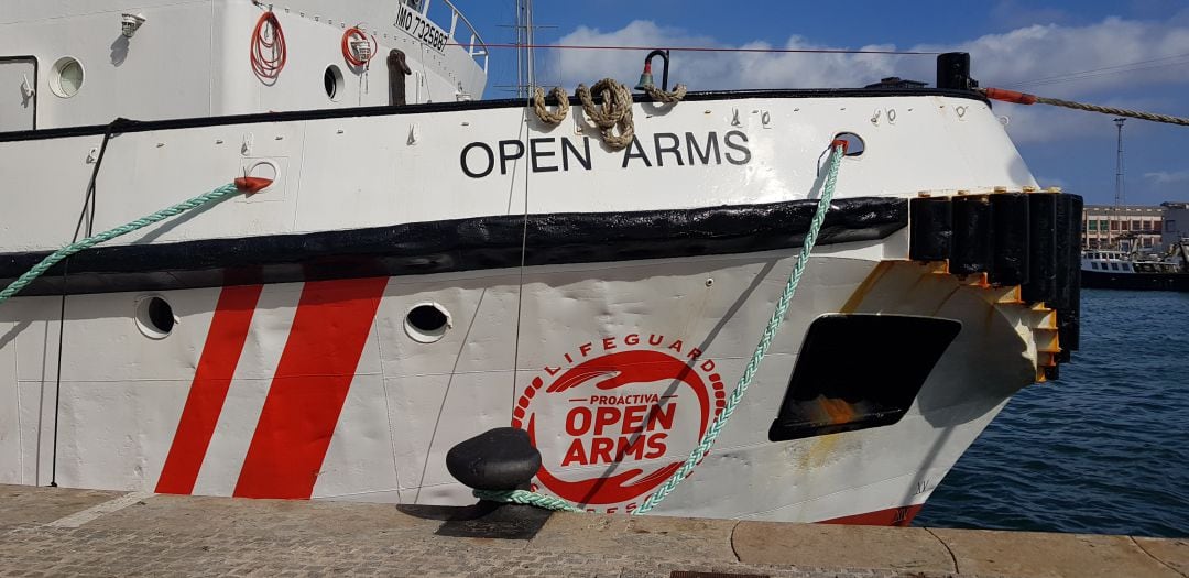 Imagen de la embarcación de la ONG Open Arms 