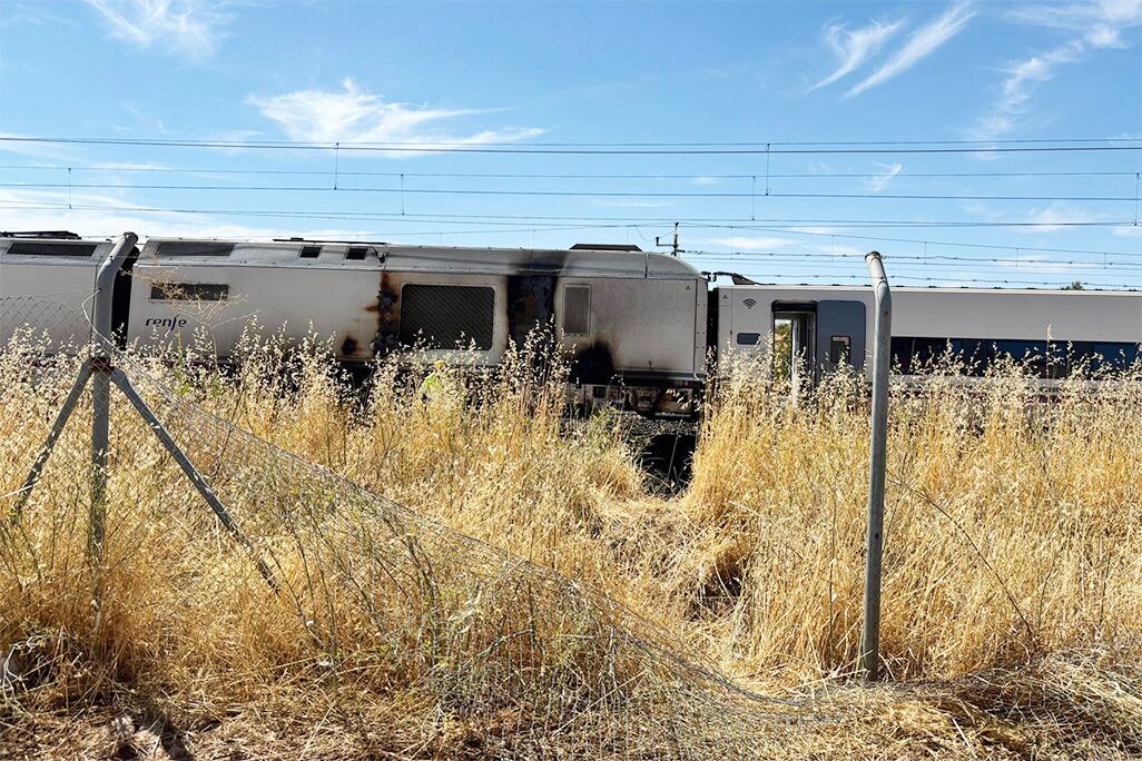 Incendio AVE en Argamasilla de Calatrava