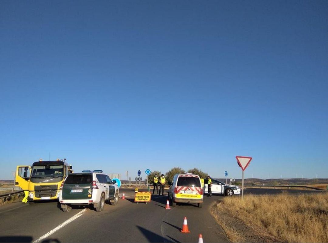 Imagen de una de las carreteras donde se realizan controles a diario en Bolaños