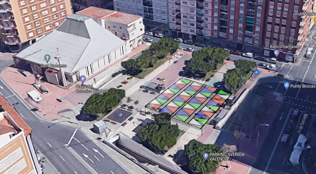 Proyecto vecinal sombra plazas Castelló