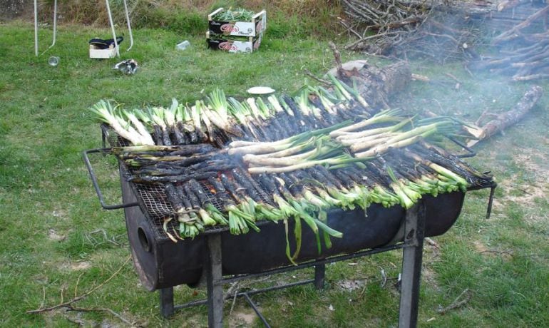 Calçots a la brasa