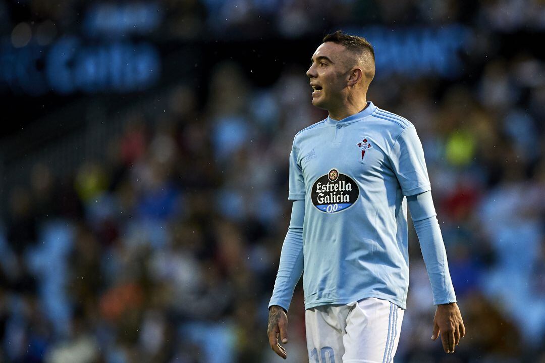 Iago Aspas durante el partido contra el Eibar.