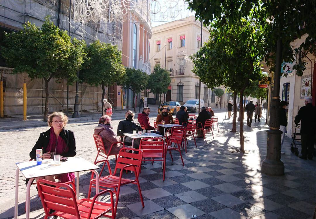 Terraza en el centro de Jerez