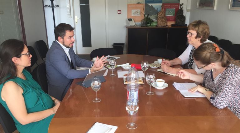 Un momento durante la reunión