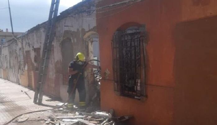 Incendio en calle González de la Vega