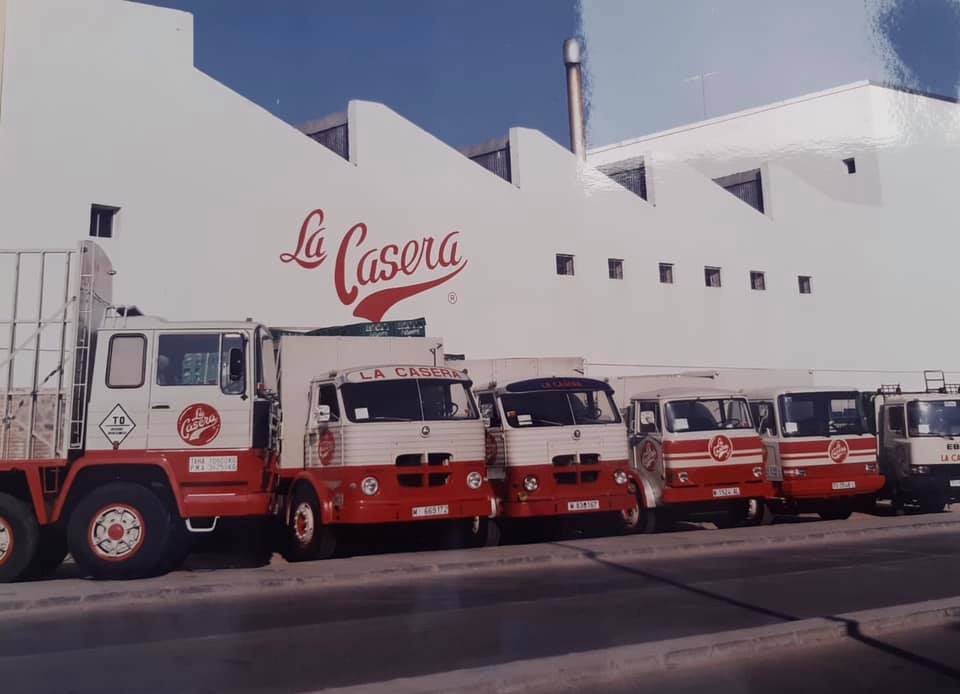 Factoría de La Casera a finales de los 80 muy poco antes de su desmantelamiento y traslado al Polígono Industrial de Toledo