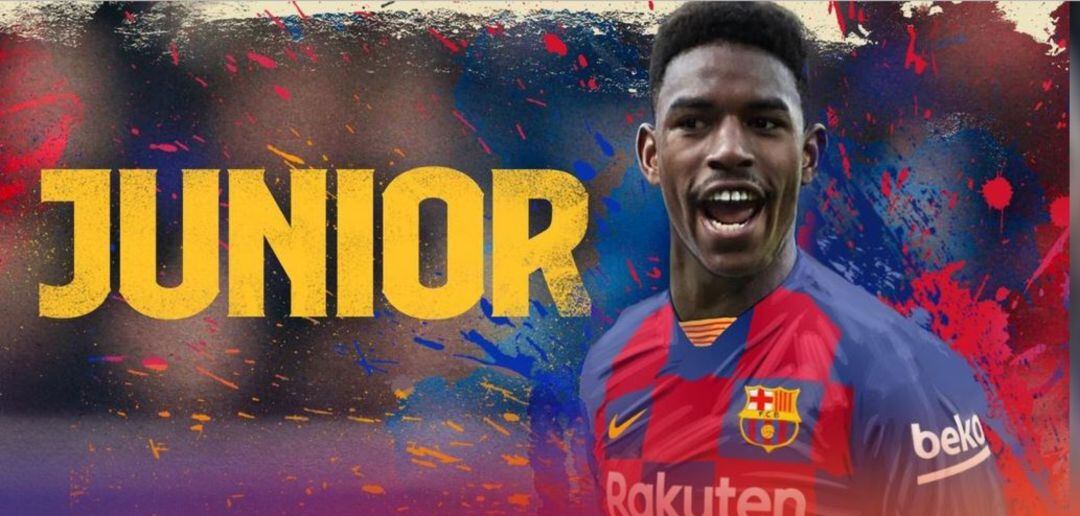 Imagen con la que el club ha anunciado el fichaje de Júnior Firpo. 