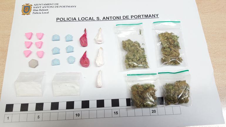 Imagen de la droga incautada