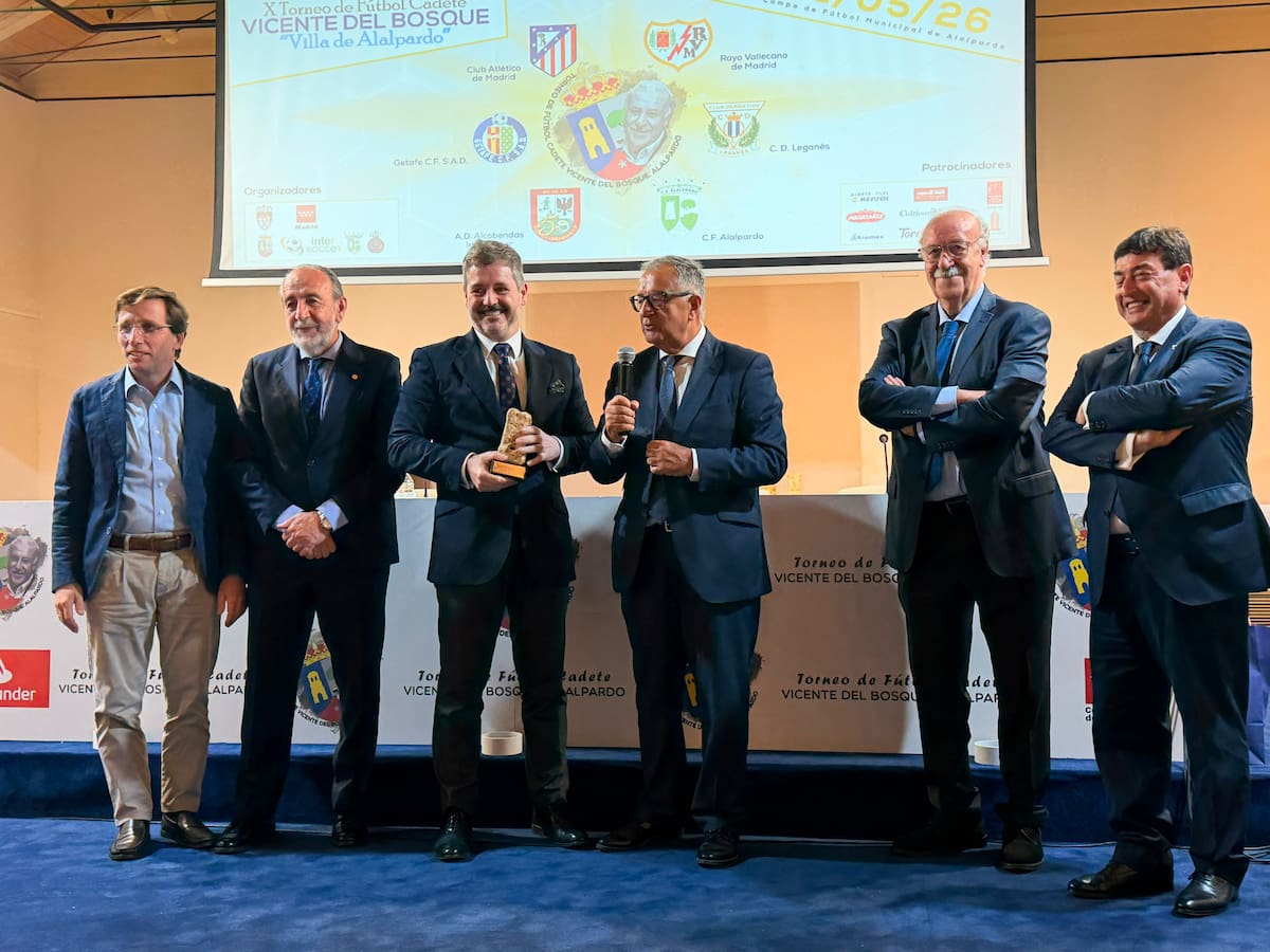 Almeida, Luis de la Fuente o Enrique Cerezo son reconocidos en el Torneo Vicente del Bosque de Alalpardo